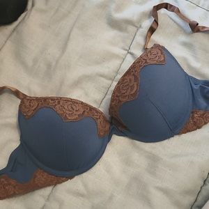 Sophie B Blue and Chocolate 34 D bra